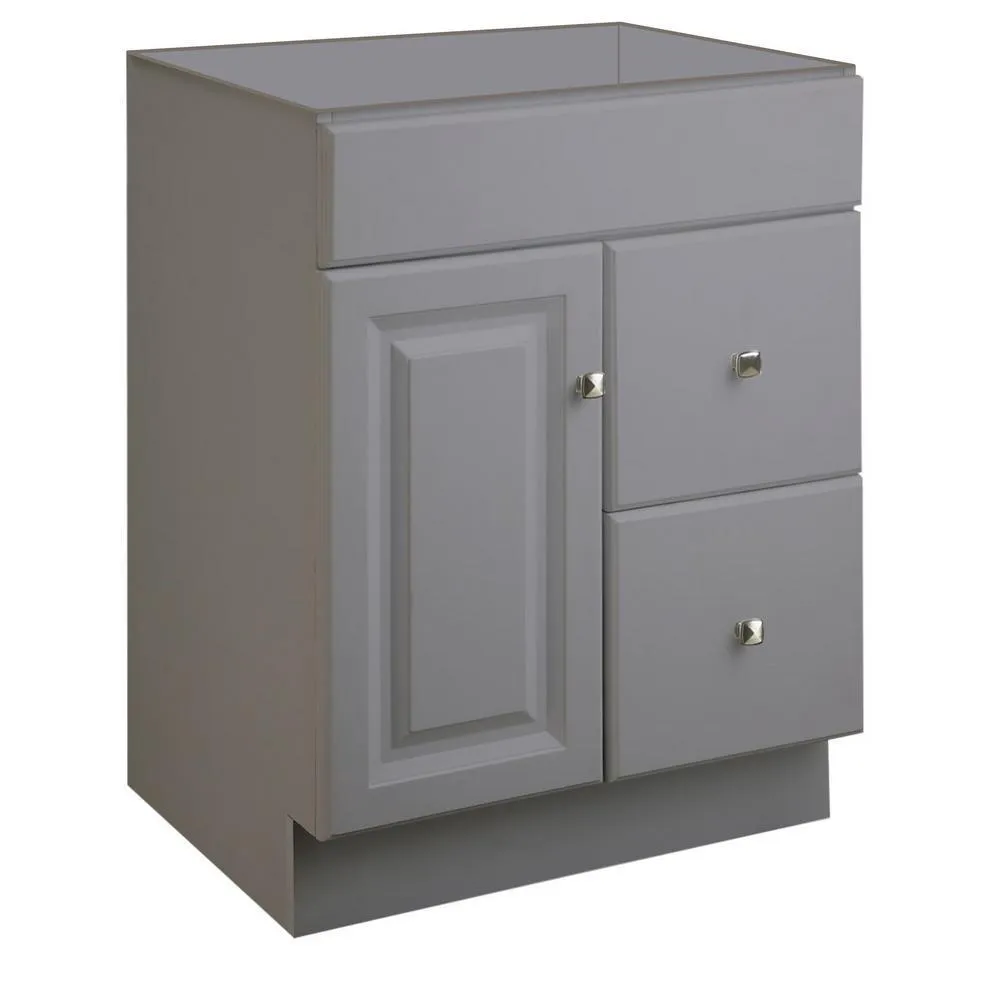 Wyndham 48 in. W x 21 in. H Bathroom Vanity Cabinet Only in White Semi-Gloss, photo 21 of 34