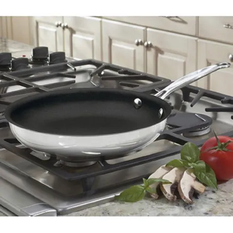 Chef's Classic 2-Piece Stainless Steel Nonstick Skillet Set