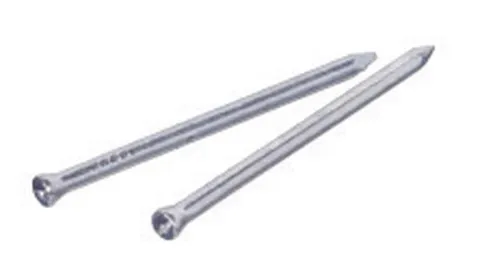 2 in. Bright Steel Trim Nails, Flat Head