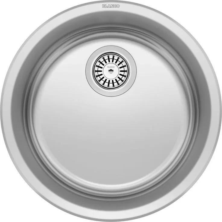 RONDO Dual Mount Granite Composite 17.69 in. Single Bowl Bar Sink in Anthracite, photo 2 of 6
