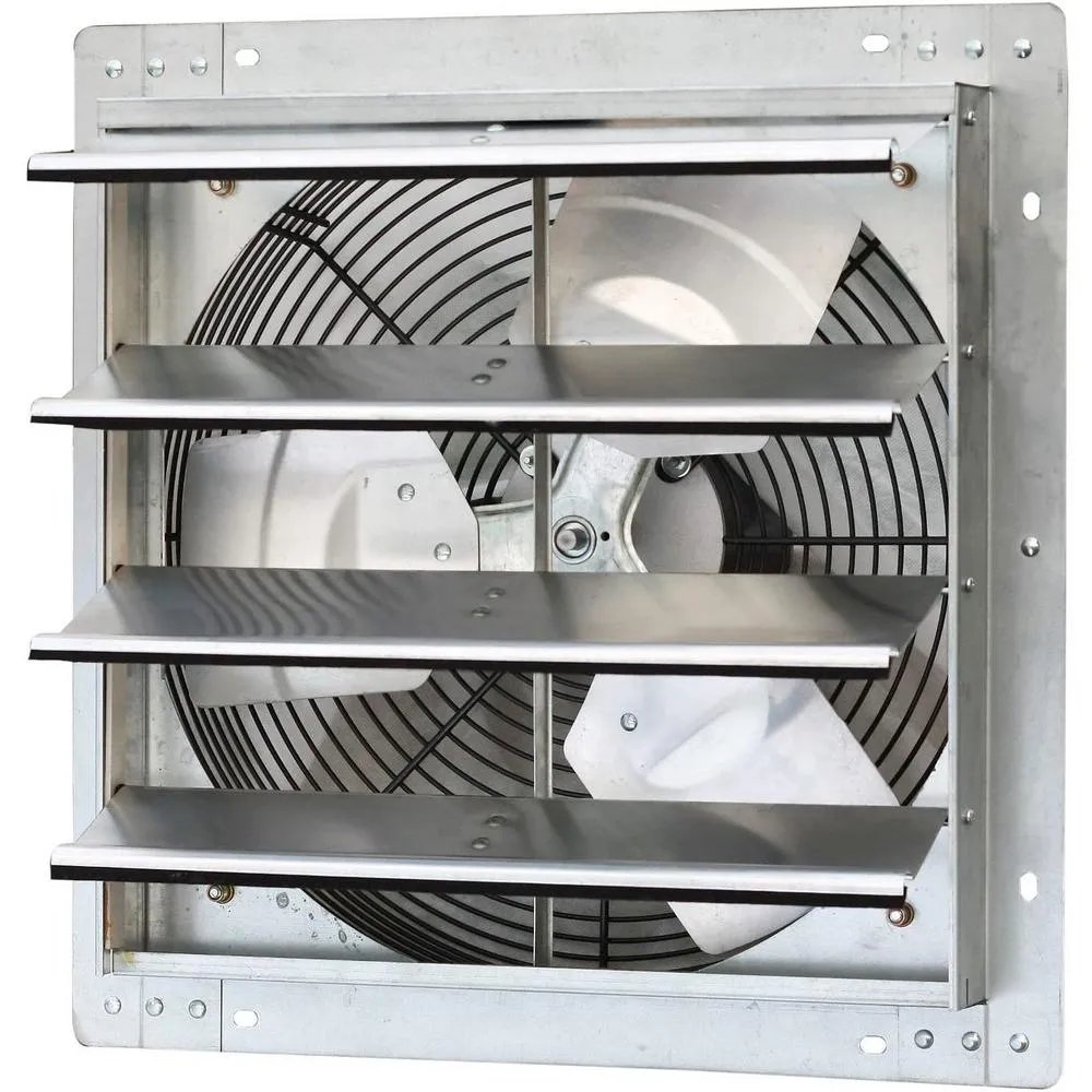 iLIVING 3368 CFM Silver Electric Powered Gable Mount Shutter Fan/Vent, photo 2 of 6