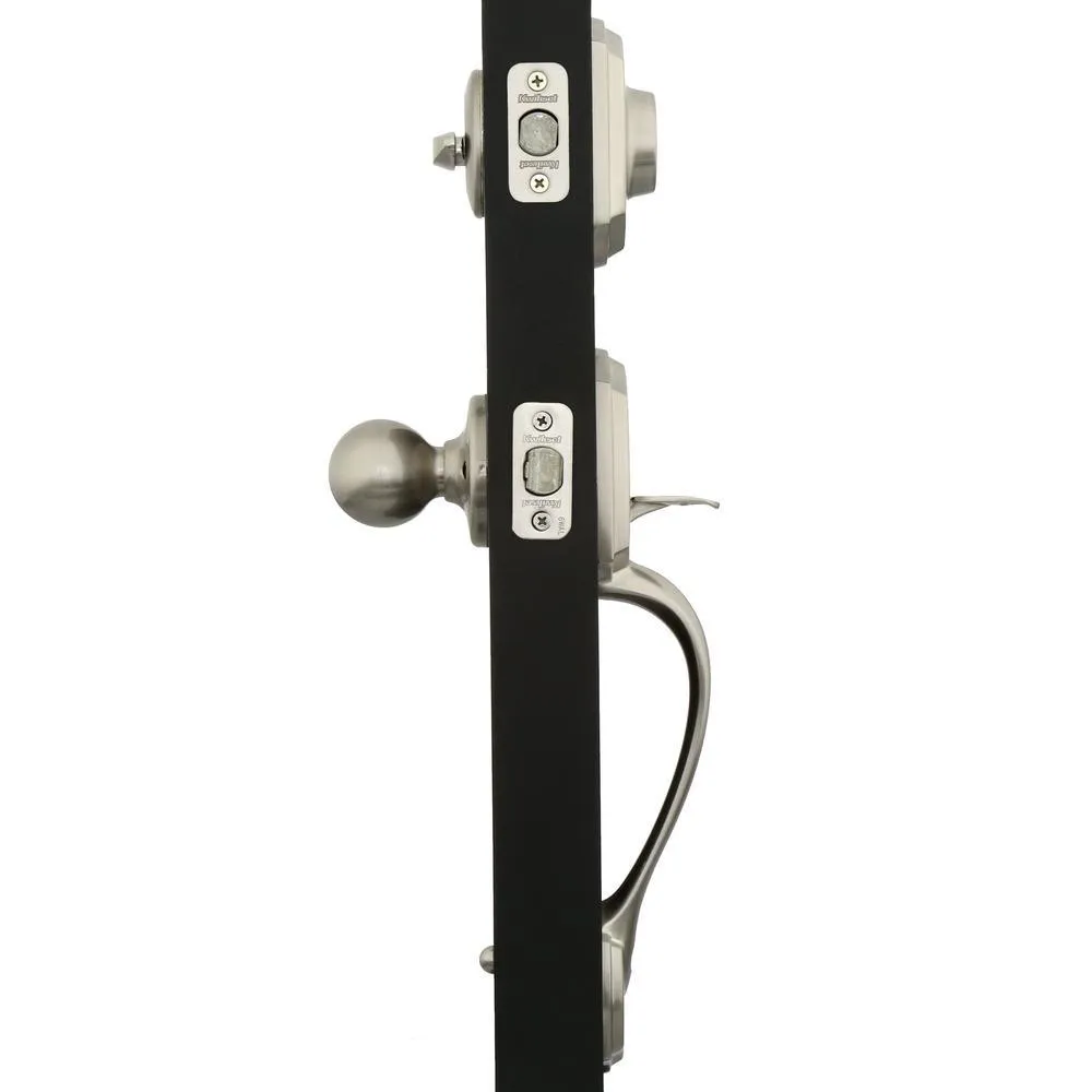 Belleview Satin Nickel Single Cylinder Door Handleset with Polo Door Knob Featuring SmartKey Security, photo 3 of 3