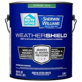 Weathershield Extra White Satin Exterior Tintable Paint