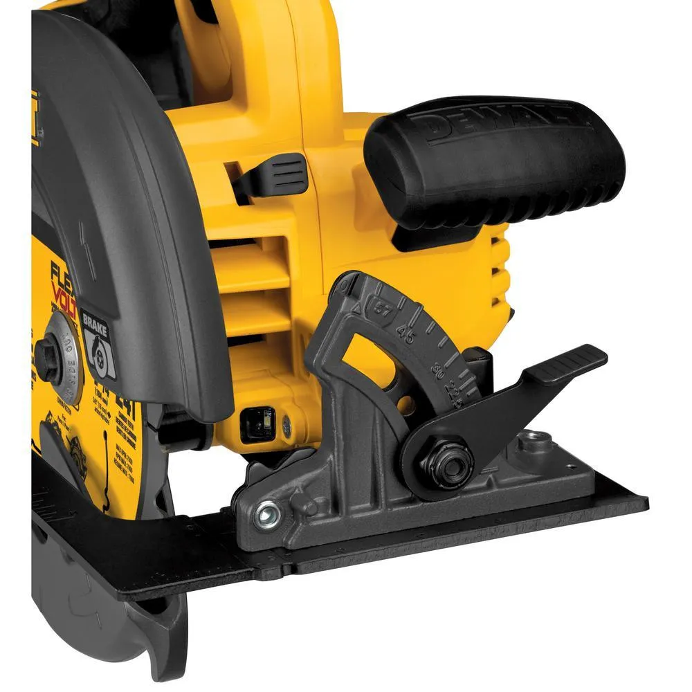 DEWALT FLEXVOLT 60-Volt MAX Lithium-Ion Cordless Brushless 7-1/4 in. Circular Saw with Battery and Bonus 1/2 in. Impact Wrench, photo 12 of 22
