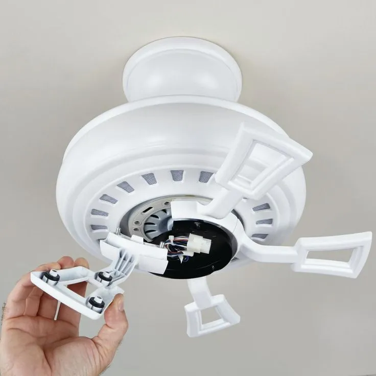 North Pond 52 in. LED Outdoor Matte White Ceiling Fan with Light, photo 11 of 11