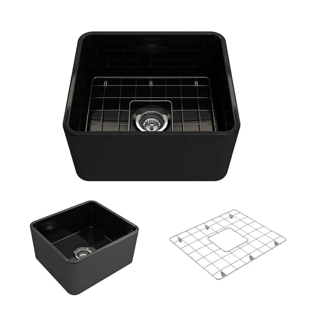 Classico Farmhouse Apron Front Fireclay 30 in. Single Bowl Kitchen Sink with Bottom Grid and Strainer in White, photo 20 of 33