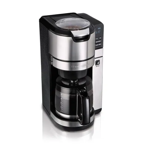12-Cup Black Programmable Grind and Brew Coffee Maker