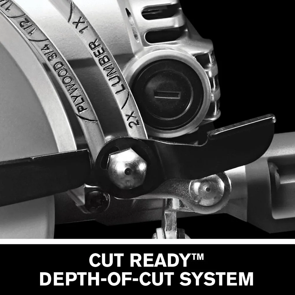 SKILSAW 15 Amp Corded Electric 7-1/4 in. Aluminum Worm Drive Circular Saw with 24-Tooth Carbide Tipped Diablo Blade, photo 5 of 11