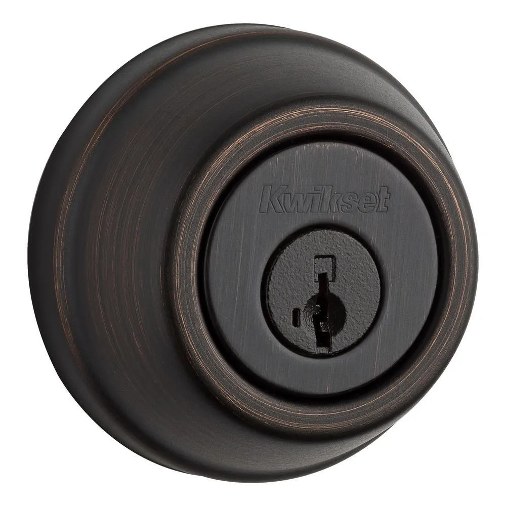 914 Signature 2nd Gen Traditional Satin Nickel Single Cylinder Deadbolt Featuring SmartKey and Home Connect Technology, photo 4 of 4