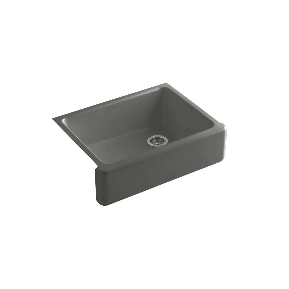 Whitehaven Undermount Farmhouse Apron Front Cast Iron 36 in. Single Bowl Kitchen Sink in White, photo 12 of 16