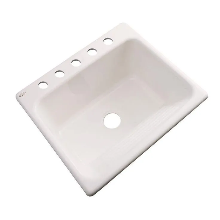 Kensington Drop-In Acrylic 25 in. 5-Hole Single Bowl Utility Sink in Black, photo 7 of 11