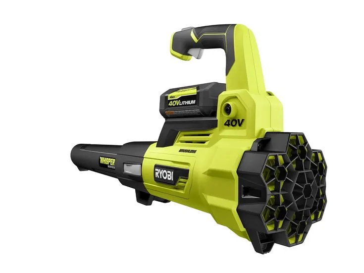 RYOBI 125 MPH 550 CFM 40-Volt Lithium-Ion Brushless Cordless Jet Fan Leaf Blower - 4.0 Ah Battery and Charger Included, photo 3 of 8