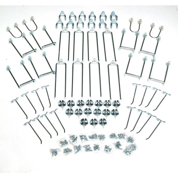 Triton Products DuraHook 64-Piece Zinc Plated Steel Hook Assortment for DuraBoard, photo 2 of 2