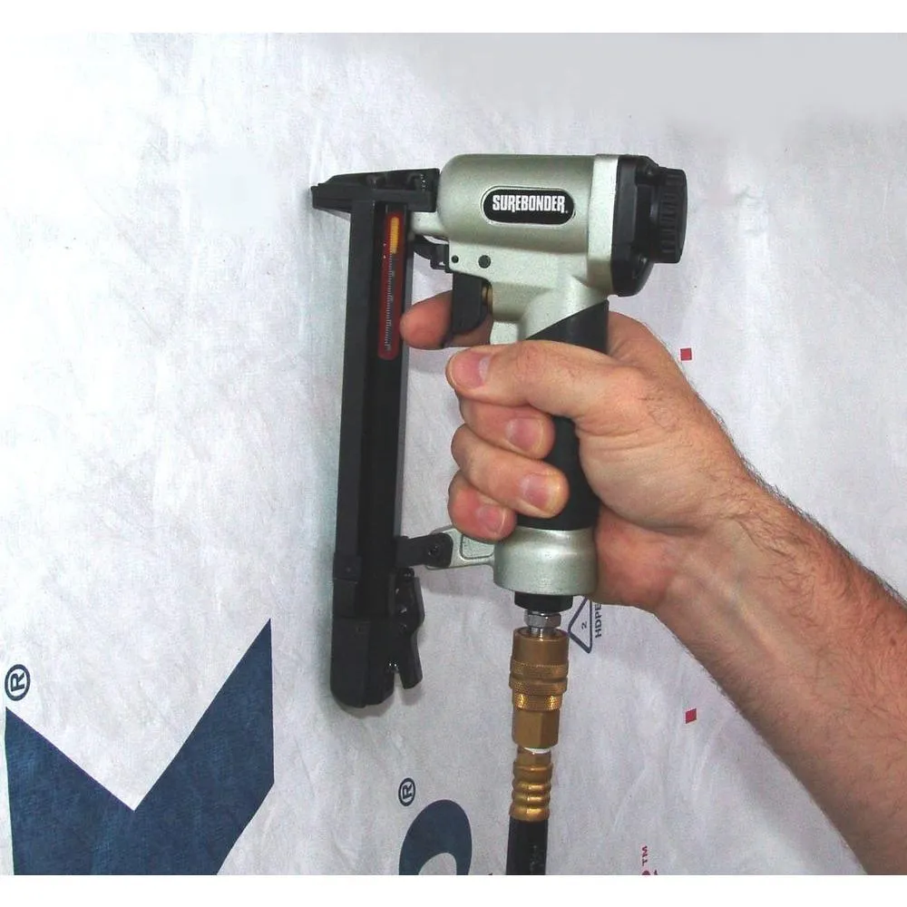 Pneumatic-7 Piece-Heavy Duty Standard Staple Gun/Staple Kit-1/4 in.,5/16 in.,3/8 in.,1/2 in. and 9/16 in. Staples Incl., photo 4 of 5