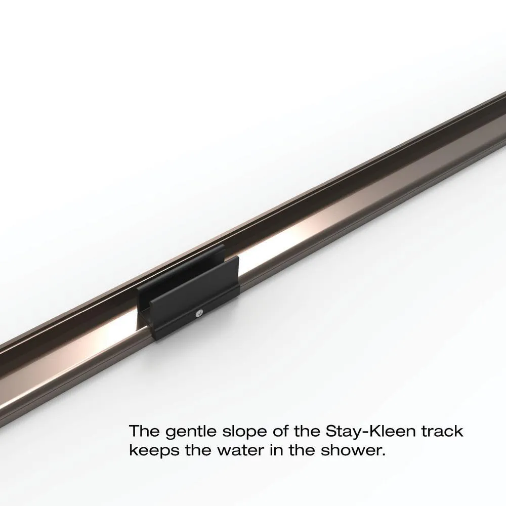 Deluxe 59 in. x 58-1/2 in. Clear Framed Sliding Tub Door in Oil Rubbed Bronze, photo 6 of 18