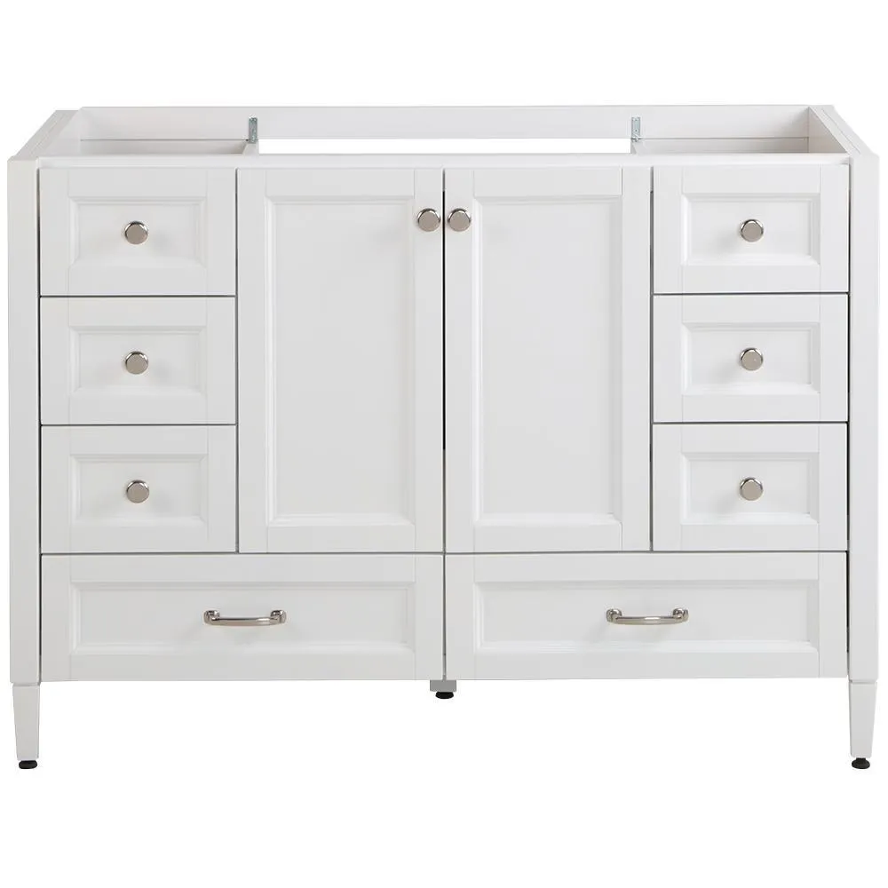 Claxby 48 in. W x 34 in H x 22 in. D Bath Vanity Cabinet Only in Chocolate, photo 12 of 33