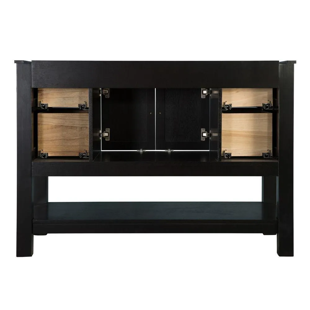 Gazette 48 in. W Bath Vanity Cabinet Only in Espresso, photo 4 of 26