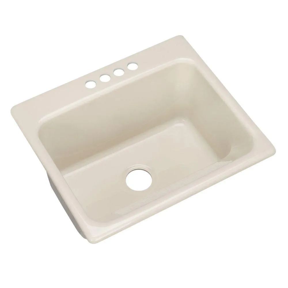 Kensington Drop-In Acrylic 25 in. 4-Hole Single Bowl Utility Sink in White, photo 13 of 17