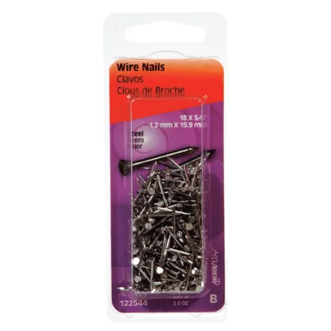 18-Gauge 5/8 in Bright Steel Wire Nails (2 oz)
