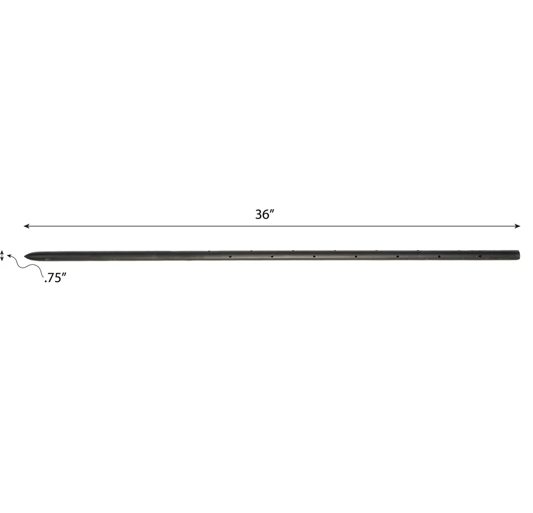 ProWorx 0.75 in. x 36 in. Round Steel Rebar Stakes with Pre-Drilled Holes, 10-Pack, photo 4 of 6