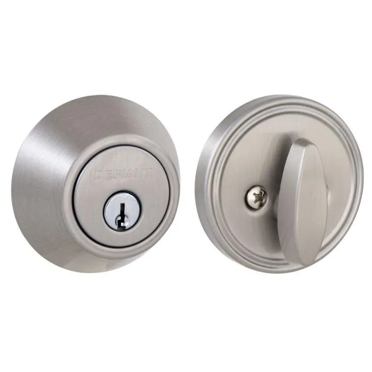 Defiant Single Cylinder Stainless Steel Deadbolt, photo 3 of 11