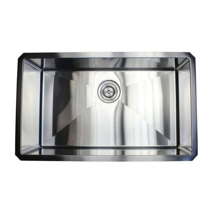 Undermount 16-Gauge Stainless Steel 18 in. x 18 in. x 10 in. Single Bowl Kitchen Bar Sink, photo 9 of 10