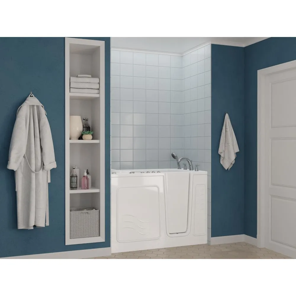 Universal Tubs Safe Premier 52.3 in. x 60 in. x 30 in. Right Drain Walk-in Air and Whirlpool Bathtub in White, photo 3 of 16