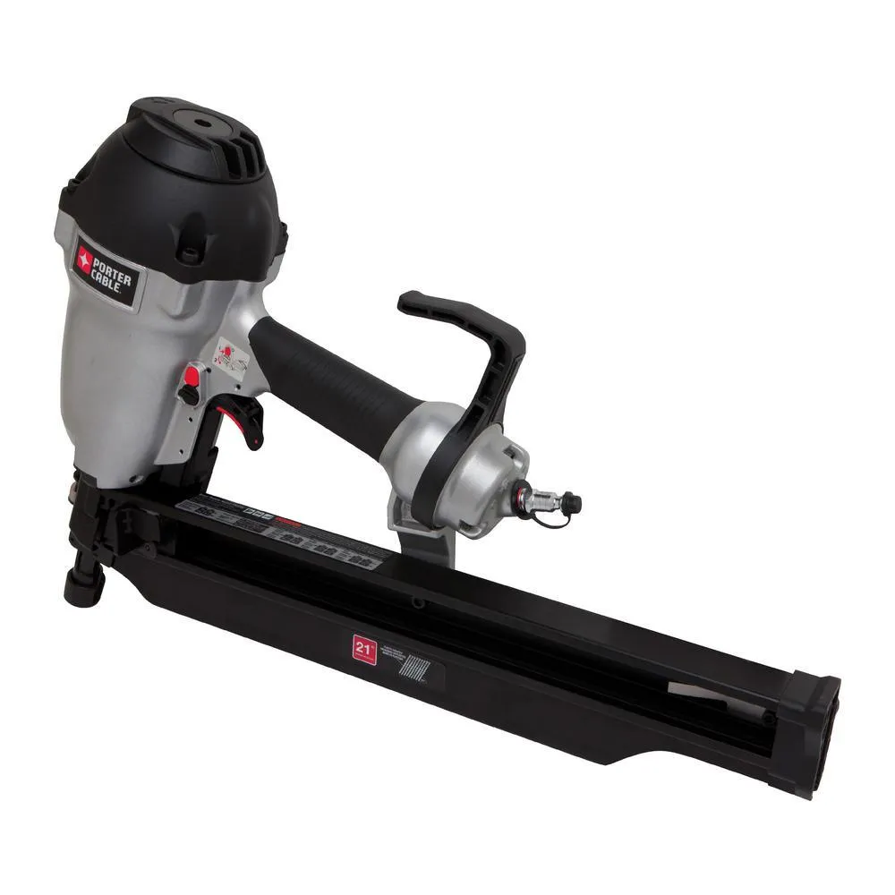 21-Degree 3-1/2 in. Full Round Framing Nailer with Bonus Pneumatic 15-Degree Coil Roofing Nailer, photo 5 of 11