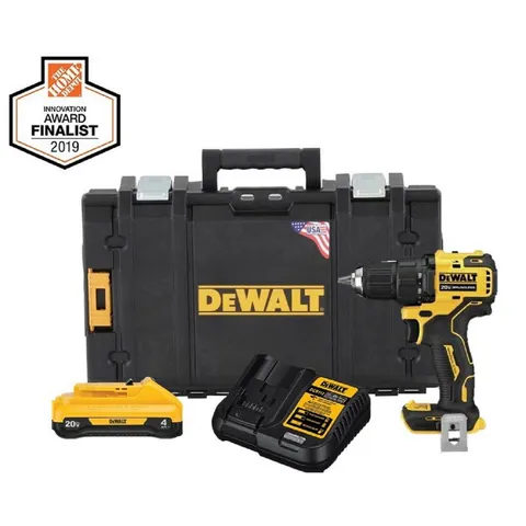 ATOMIC 20-Volt MAX Brushless Cordless 1/2 in. Drill/Driver Kit with Battery 4 Ah