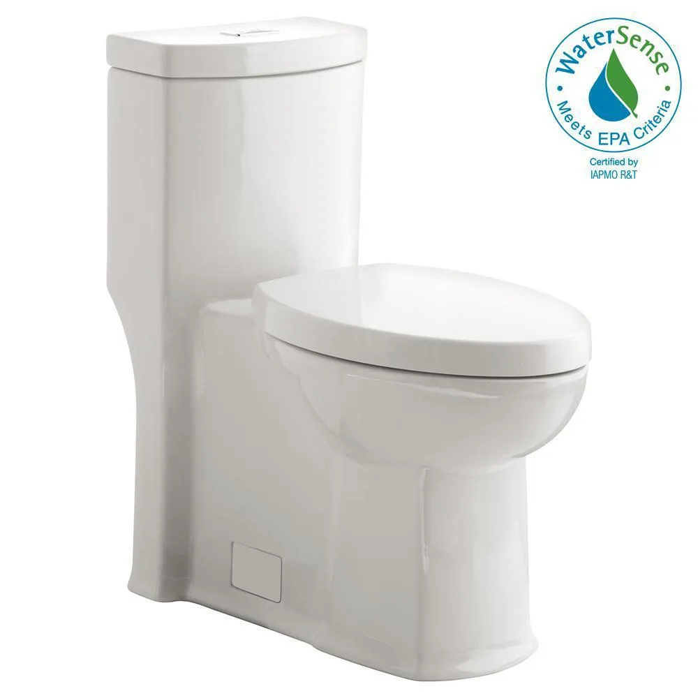 Boulevard Siphonic Tall Height 1-Piece Dual Flush Elongated Toilet in White, Seat Included, photo 5 of 5