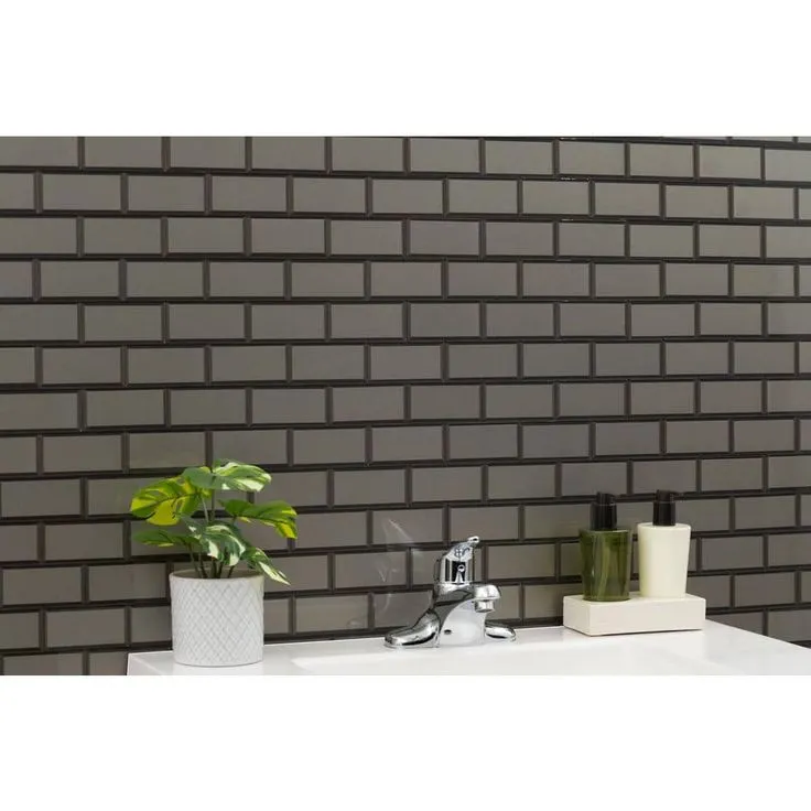 MSI Crisson Bevel Subway Peel and Stick 12 in. X 12 in. X 4 mm Glass Mosaic Tile ( 19.6 sq. ft./case), photo 6 of 7