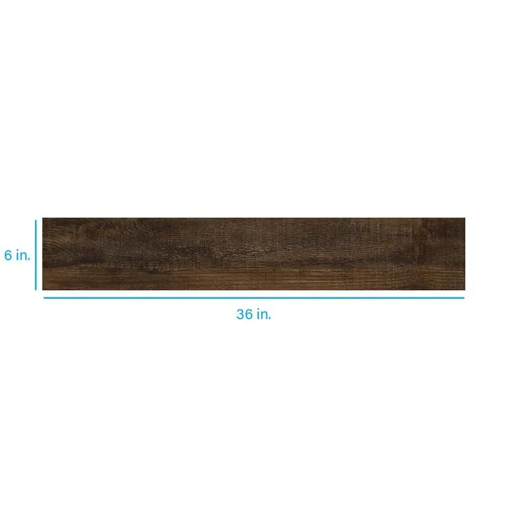Style Selections Antique Woodland Oak 3-mil x 6-in W x 36-in L Water Resistant Peel and Stick Luxury Vinyl Plank Flooring, photo 6 of 6