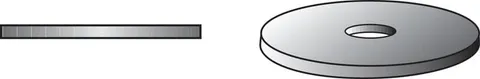 Zinc-Plated Steel 5/32 in. Fender Washer, 100-Pack