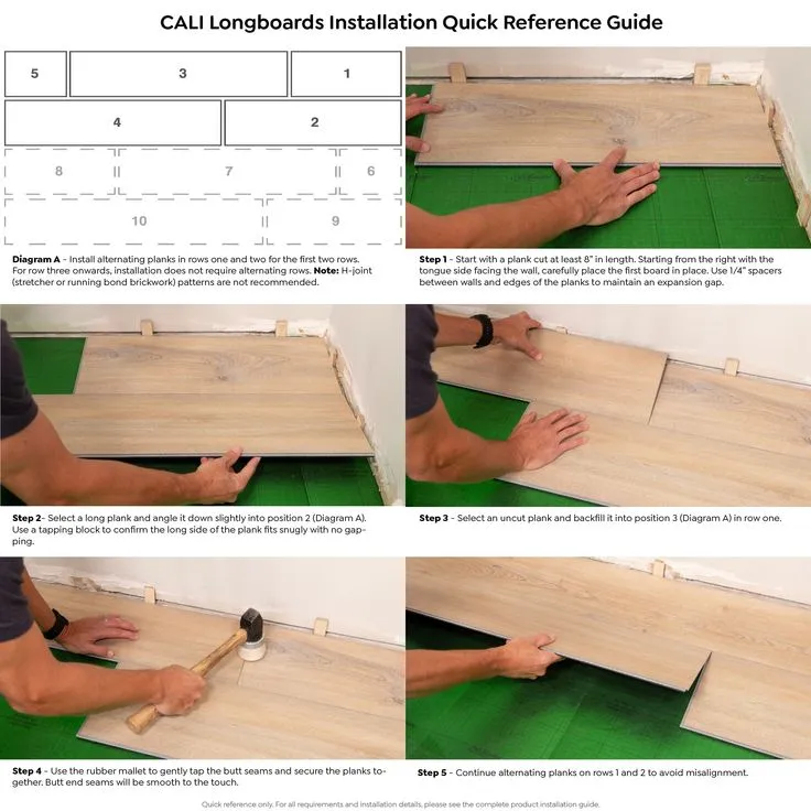 CALI Longboards Offshore Oak Brown 20-mil x 9-in W x 70-in L Waterproof Interlocking Luxury Vinyl Plank Flooring (26.62-sq ft/ Carton), photo 9 of 14