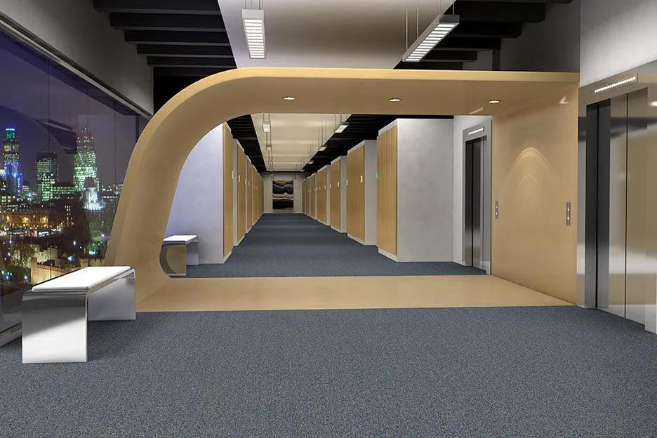 Mohawk Horsforth 24" x 24" (72SF/carton) carpet tile in SLATEN SKY, photo 2 of 24