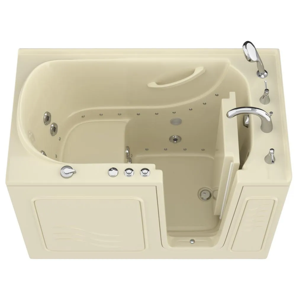 Universal Tubs HD Series 53 in. Right-Drain Quick Fill Walk-In Whirlpool Bathtub with Powered Fast Drain, White, photo 16 of 26