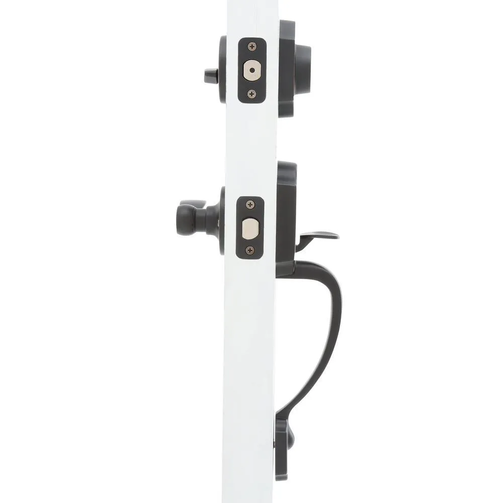 Sussex Oil-Rubbed Bronze Door Handleset with Springdale Lever Interior and Single Cylinder Deadbolt, photo 2 of 3