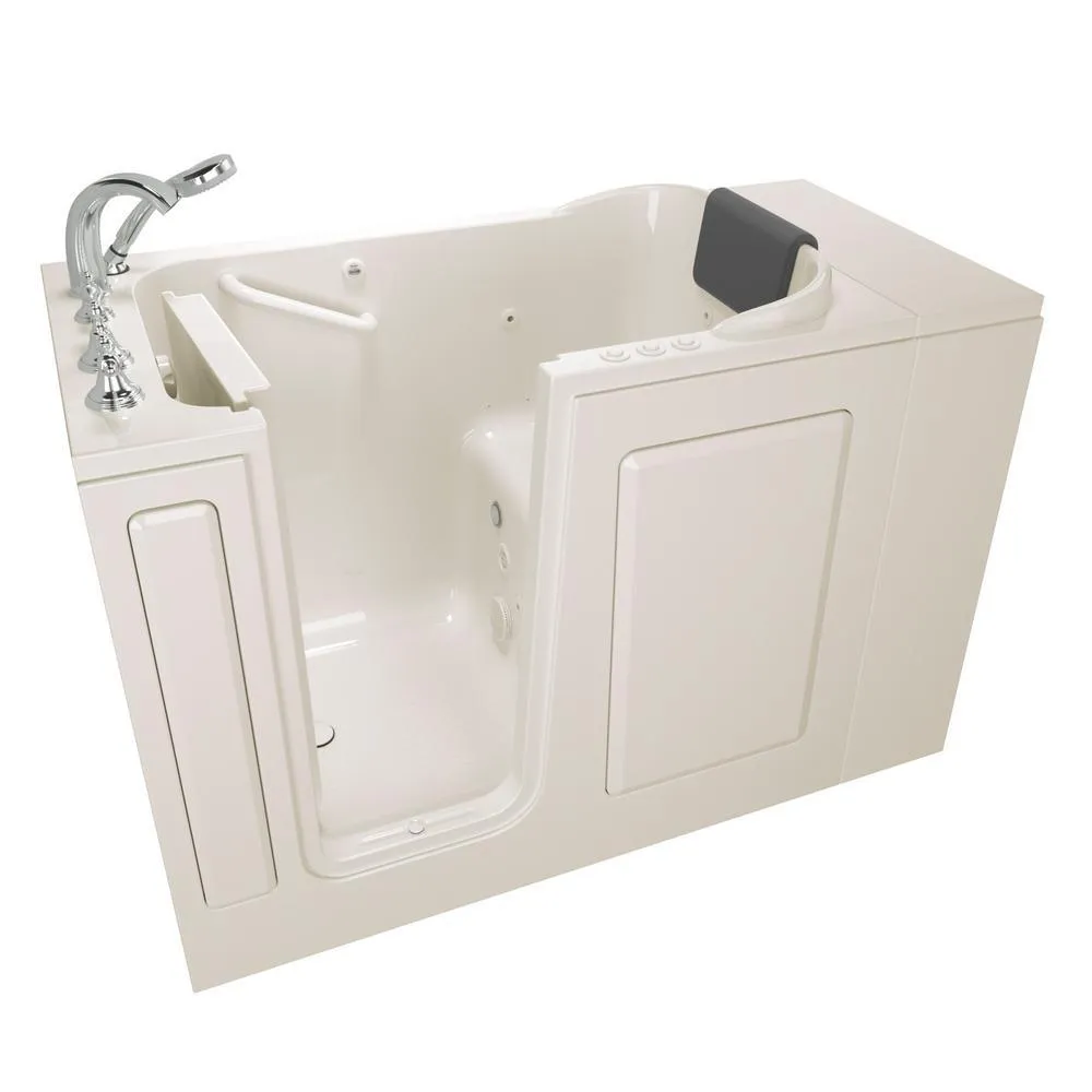Gelcoat Premium Series 48 in. Right Hand Walk-In Whirlpool and Air Bathtub in White, photo 16 of 18