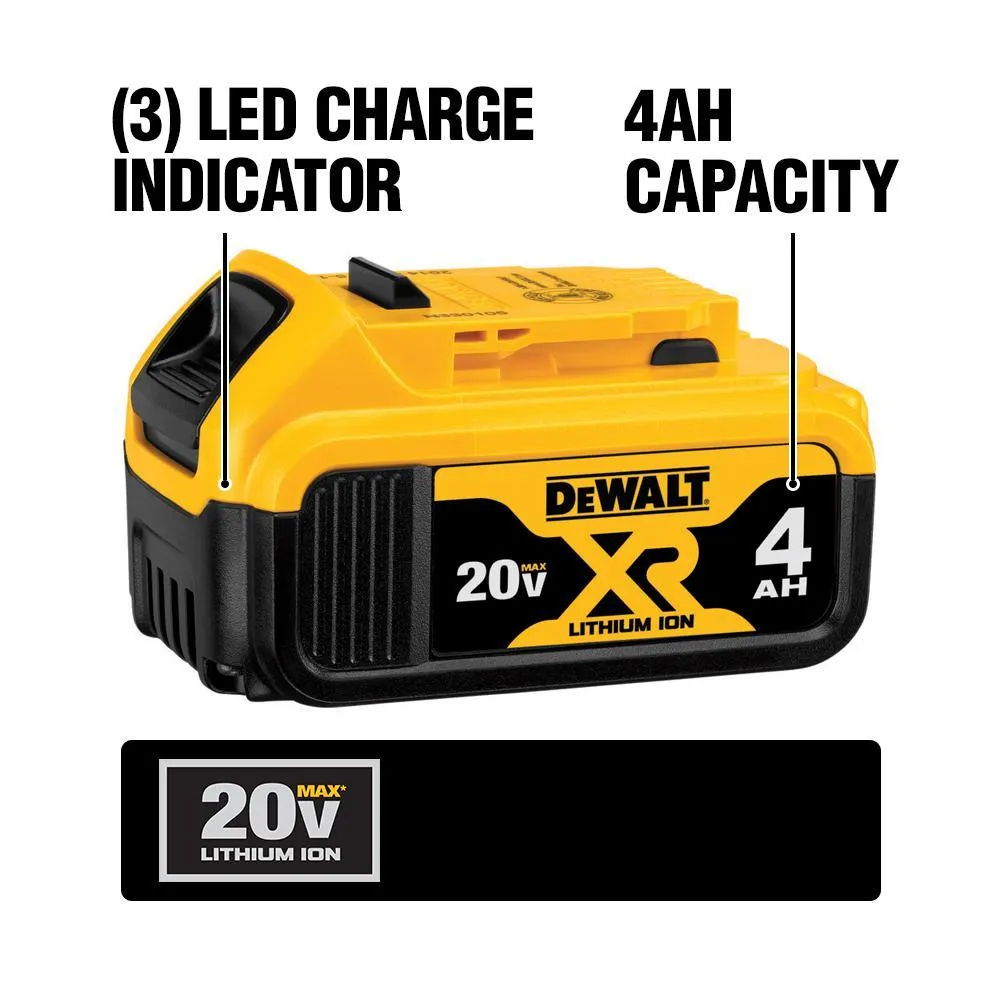 DEWALT 20-Volt MAX XR Premium Lithium-Ion 4.0Ah Battery Pack, photo 2 of 46