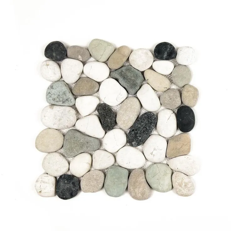 Cruz Bay Classic Pebble Tile River Grey 11-1/2 in. x 11-1/2 in. x 12.7 mm Mesh-Mounted Mosaic Tile (10.12 sq. ft. / case), photo 10 of 10