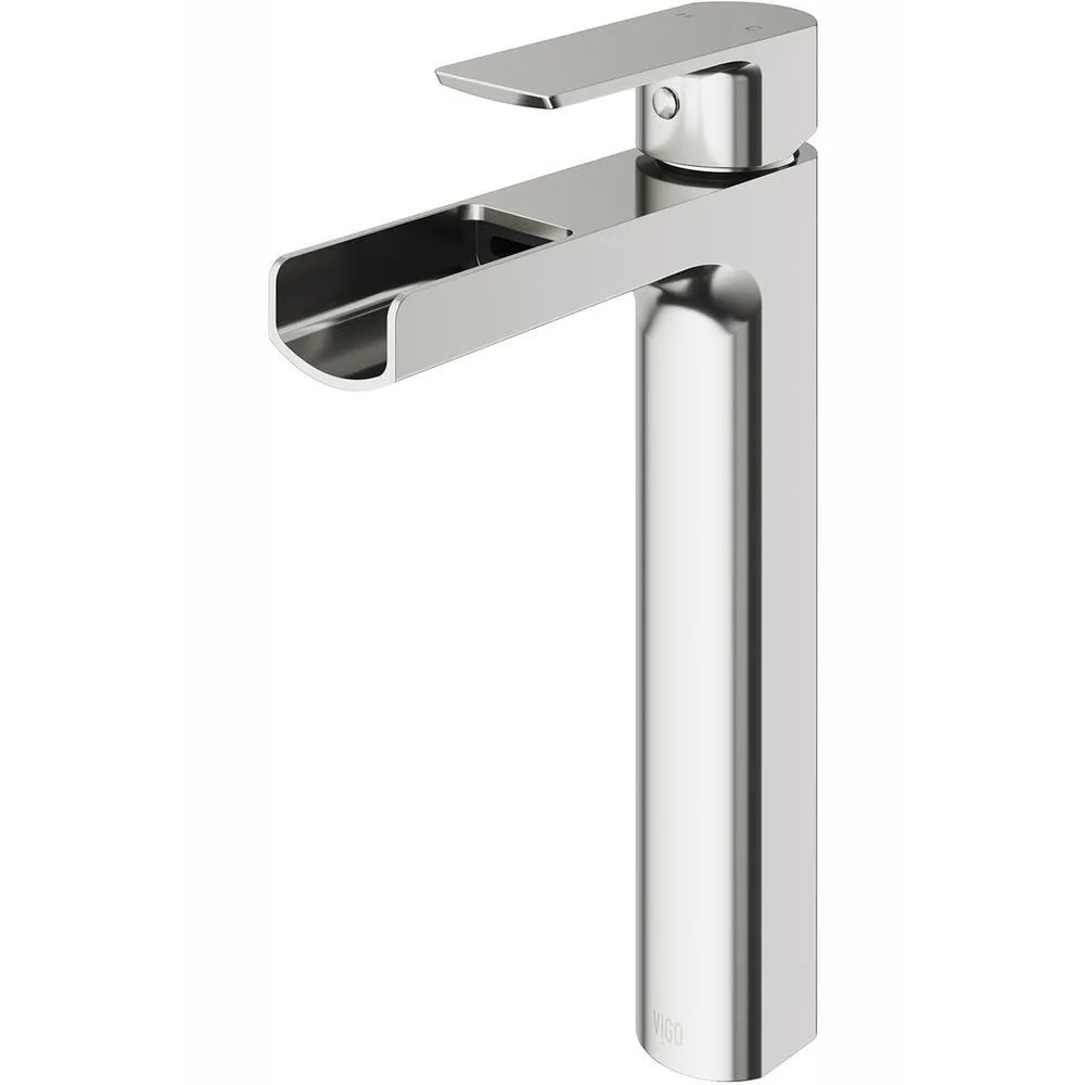 Amada Single Hole Single-Handle Vessel Bathroom Faucet in Matte Black, photo 2 of 5