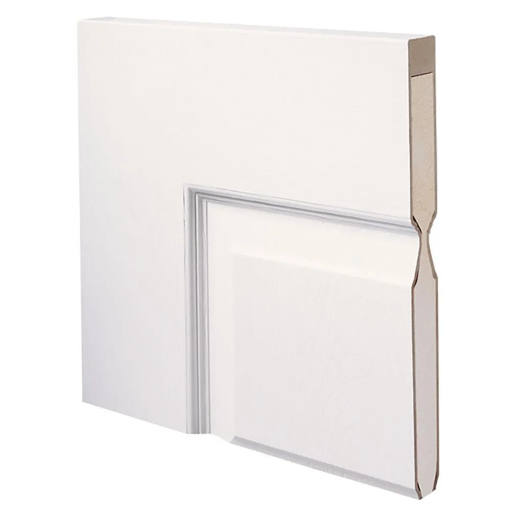 MMI Door 32 in. x 84 in. Smooth Carrara Primed Molded MDF Sliding Barn Door with Black Hardware Kit, photo 5 of 10