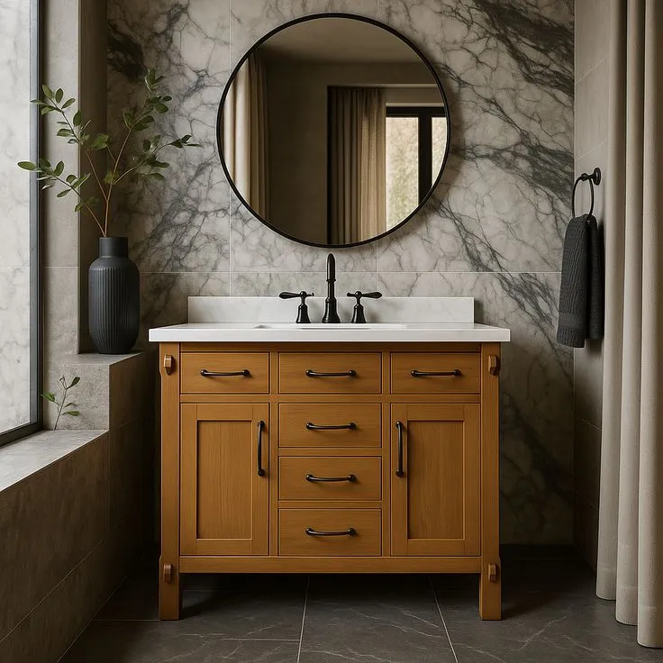 Home Decorators Collection Bellington 42-Inch Bathroom Vanity with Marble Top, photo 3 of 3