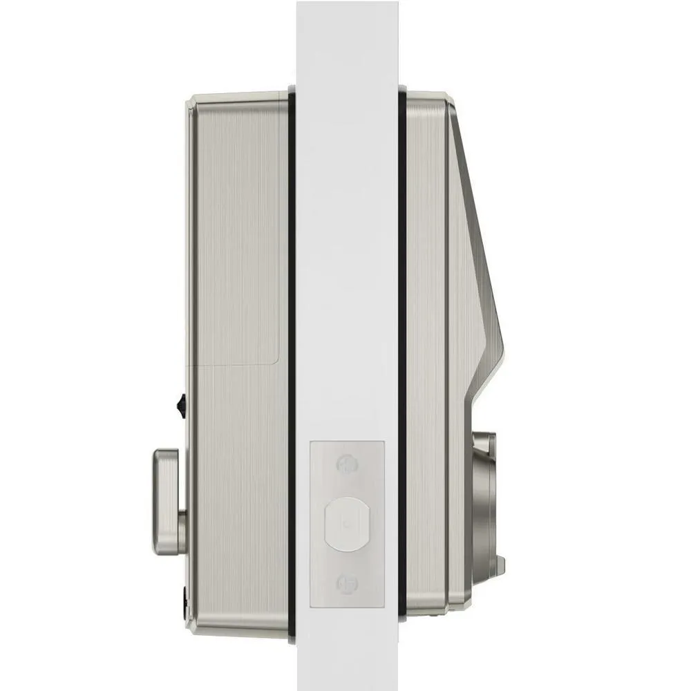 Lockly Secure Plus Satin Nickel Single-Cylinder Alarmed Deadbolt Lock with Smart Keypad, Bluetooth and 3D Fingerprint, photo 2 of 10