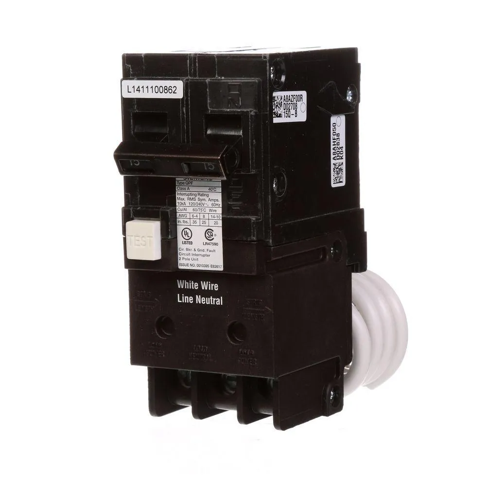 Siemens 20 Amp Double Pole Type QPF2 GFCI Circuit Breaker, photo 7 of 7