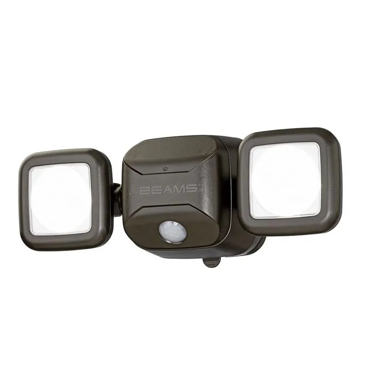 Mr Beams Outdoor 600 Lumen High Performance Battery Powered Motion Activated Integrated LED Security Light, Brown, photo 8 of 9