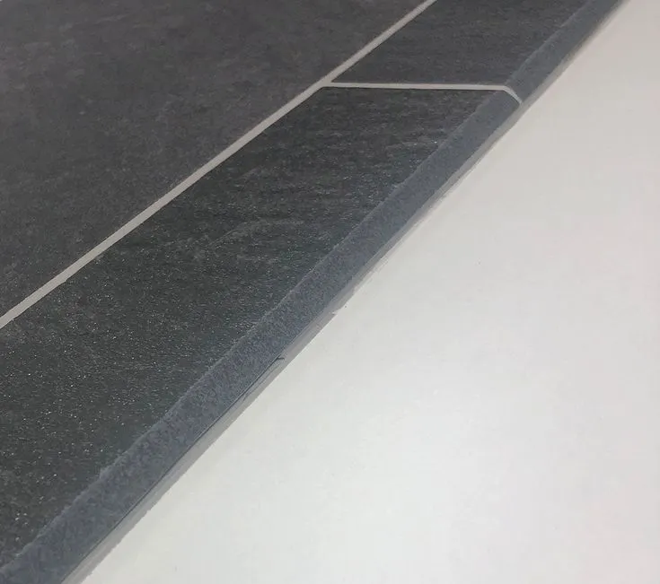 Style Selections Galvano Charcoal Porcelain Granite Bullnose Tile (3-in x 12-in), photo 6 of 8