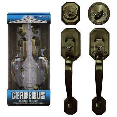 New York Plate 2-3/4 in. Backset Timeless Bronze S Grip Entry Set New York Knob
