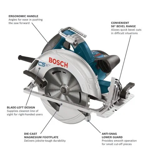 15 Amp 7-1/4 in. Corded Circular Saw with 24-Tooth Carbide Blade and Carrying Bag, photo 8 of 10