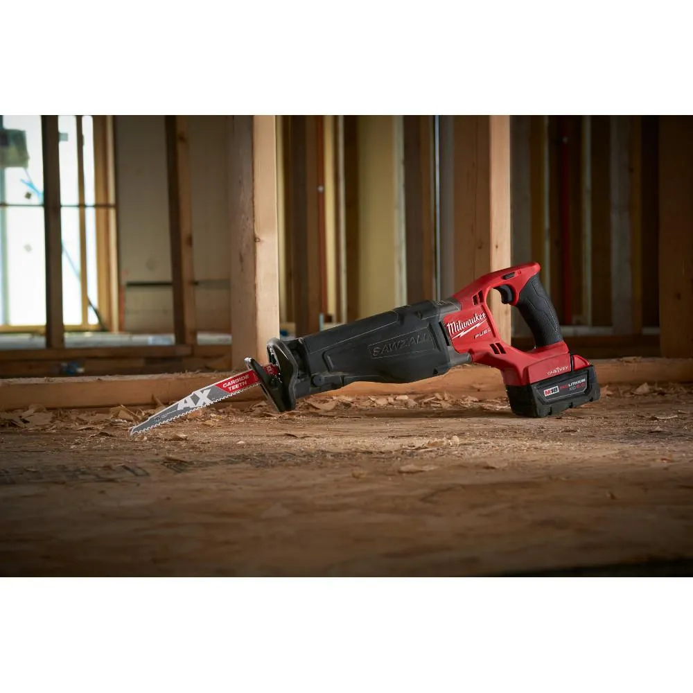 M18 FUEL ONE-KEY 18-Volt Lithium-Ion Brushless Cordless SAWZALL Reciprocating Saw Kit with Two 5.0 Ah Batteries, Case, photo 7 of 7